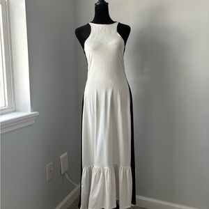 NWT Daily Practice White and Black Maxi Dress